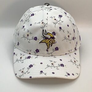 Minnesota Vikings New Era Floral 9TWENTY Adjustable Hat Purple Yellow Floral